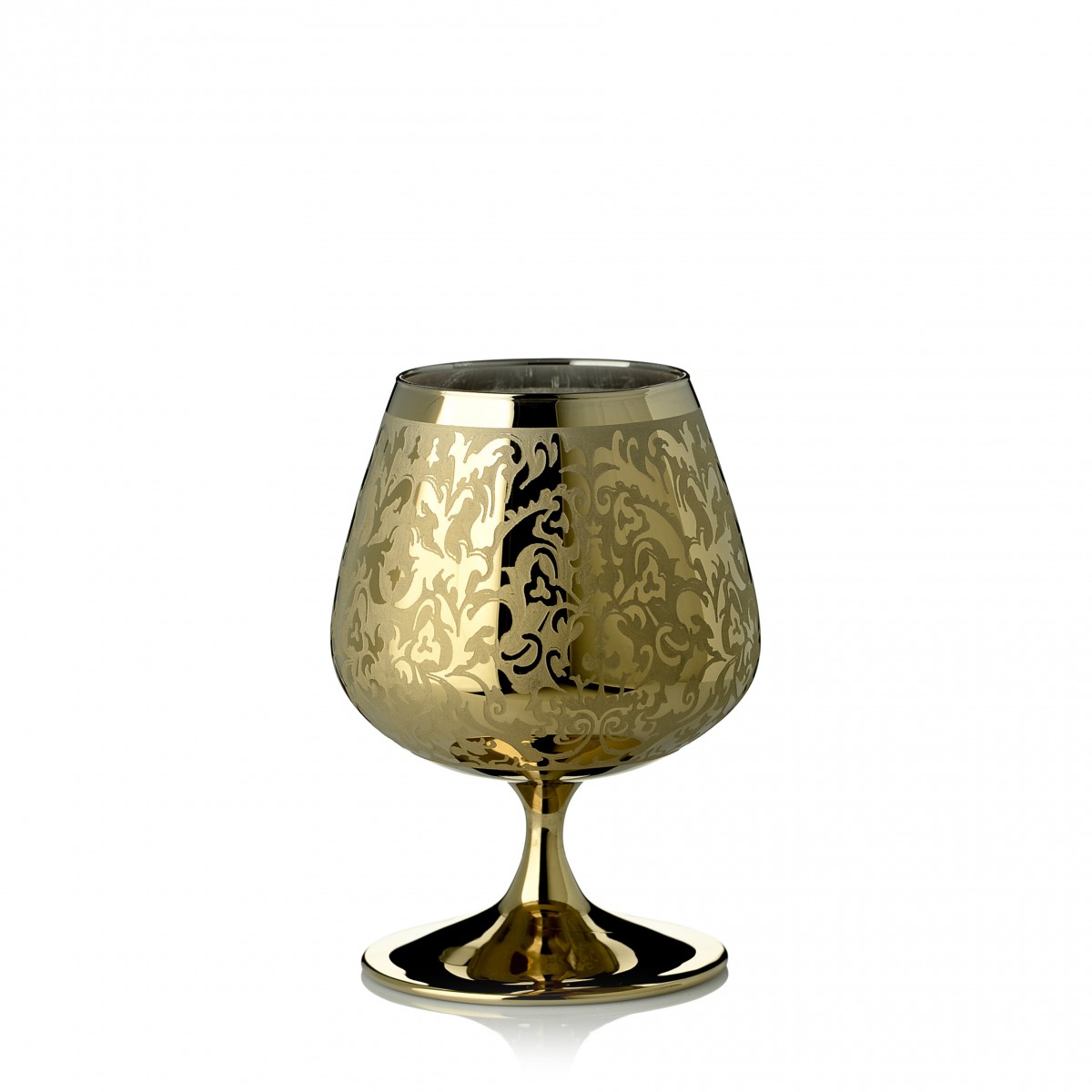  Набор 3 бокалов для бренди «Золотой Арабески», 410 мл